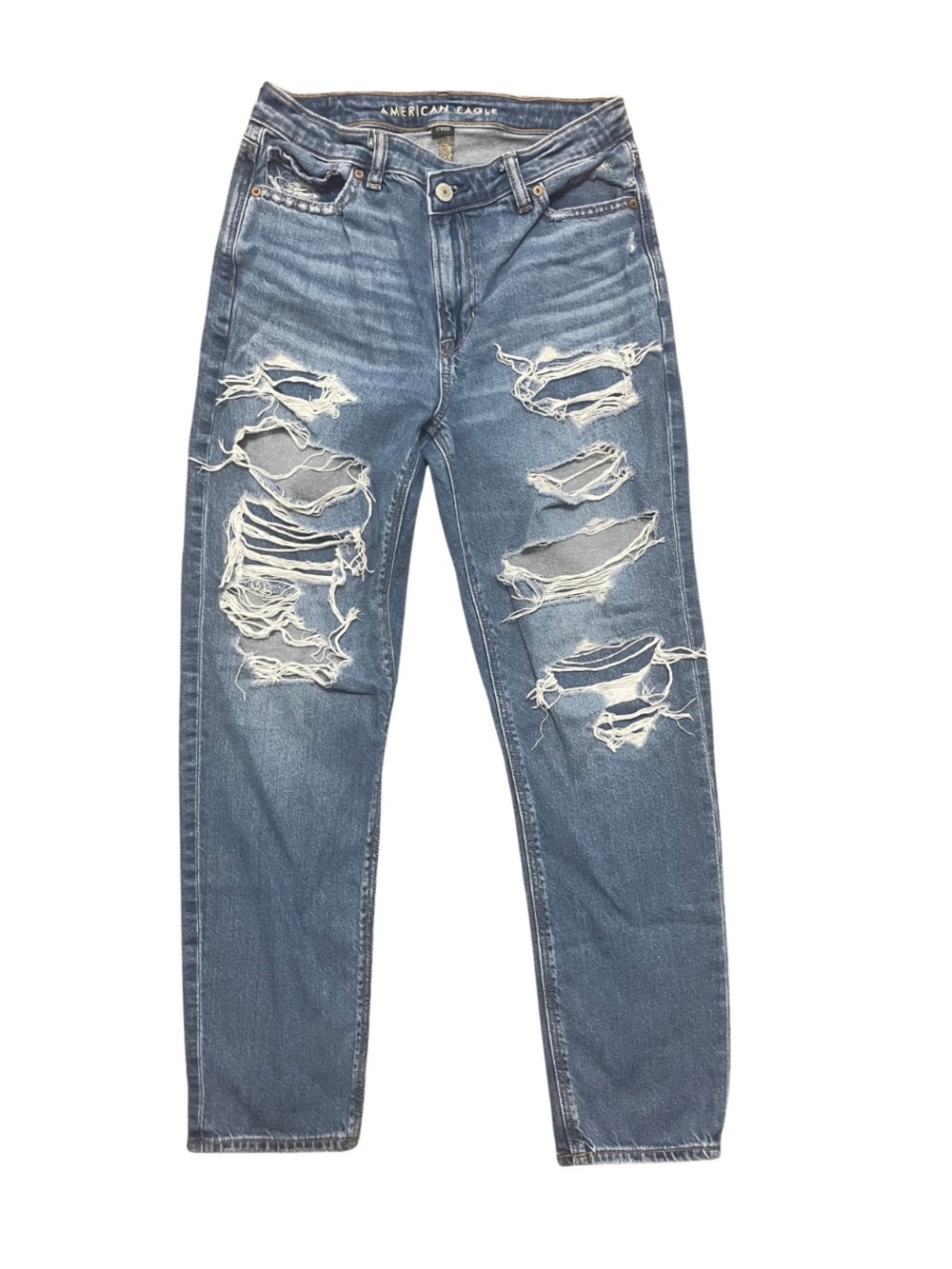 American Eagle Outfitters Light Blue Distressed Ripped Jeans